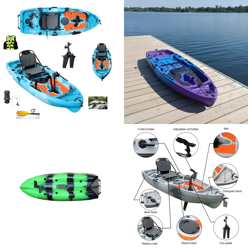 Fishing Kayak Pedal Drive - Viking Ocean Single Sit-On-Top HDPE Plastic