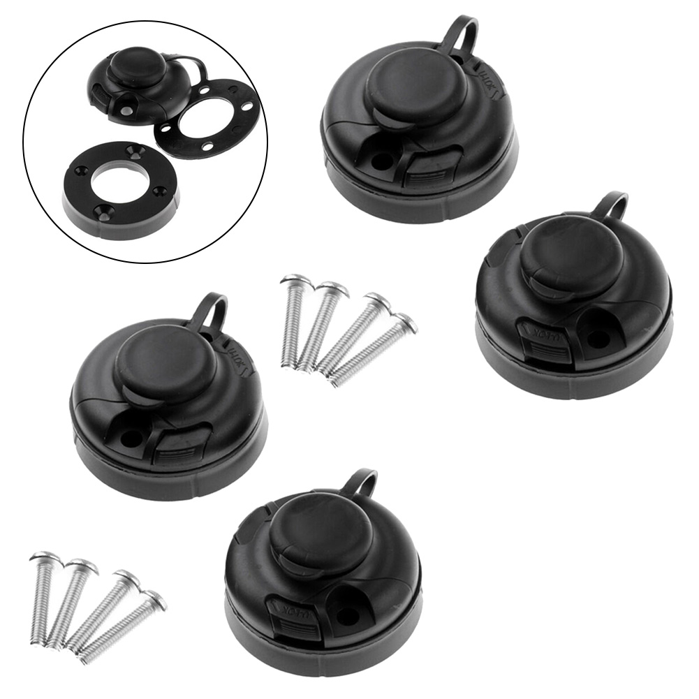 4 Stuks Zwart ABS Hengelhouder - Fishing Kayak Rod Holder recensie en prijs